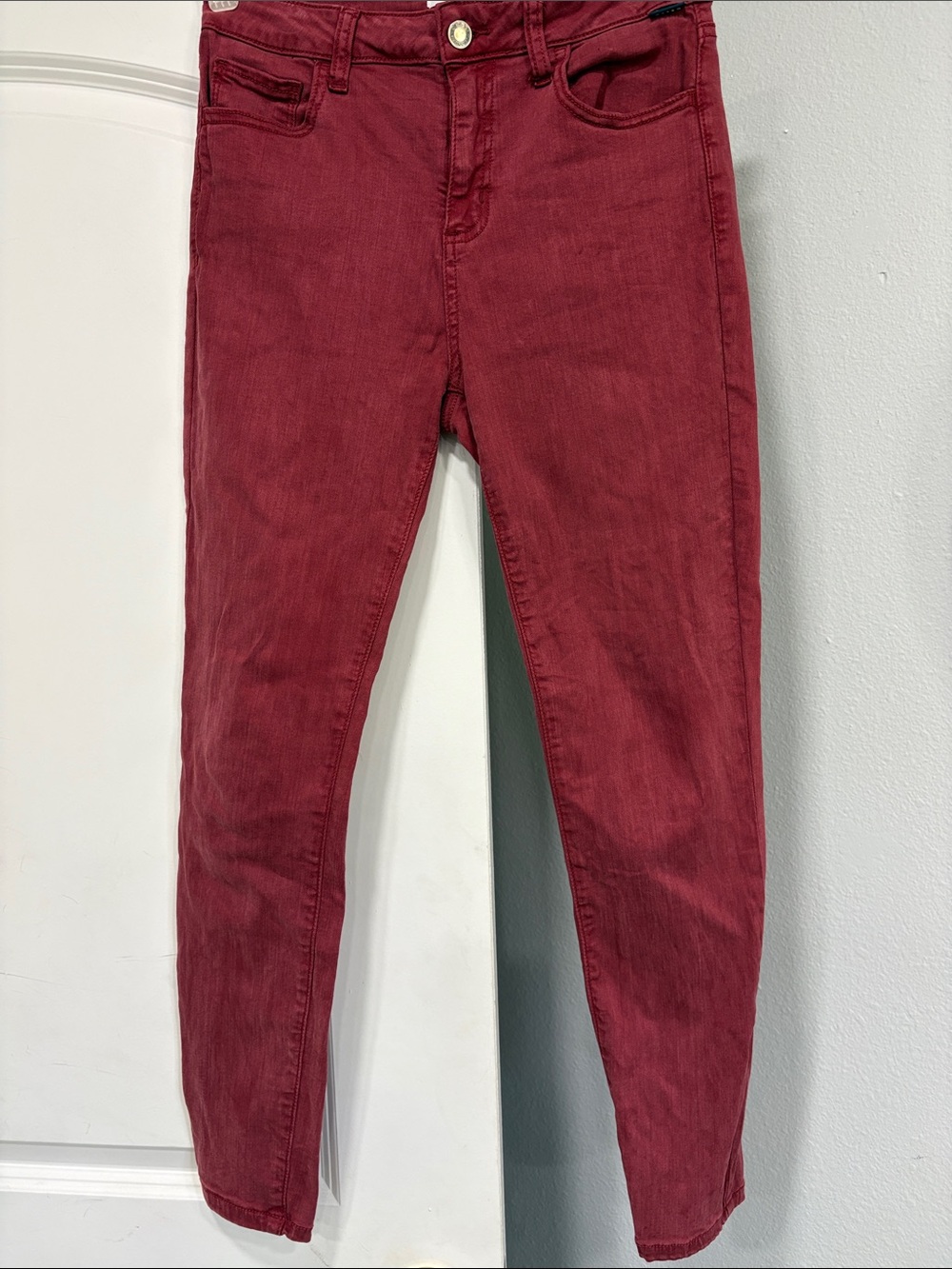 Cello Burgundy Skinny Jeans